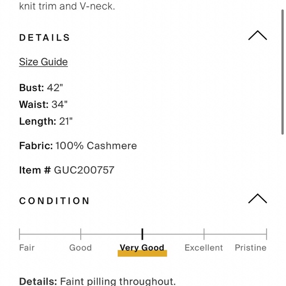 Gucci short sleeve cashmere sweater - Picture 4 of 4